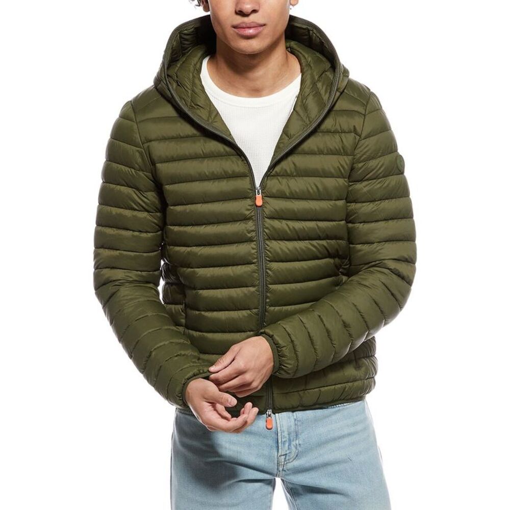 Save The Duck Mens  Danielle Puffer Jacket, Green